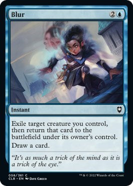 Blur (CLB) #58 Common (Lightly Played) Commander Legends: Battle for Baldur's Gate Magic: The Gathering: 2022