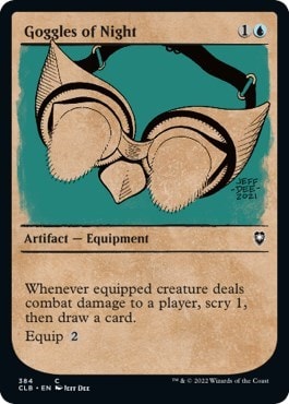 Goggles of Night Showcase (CLB) #384 Common Commander Legends: Battle for Baldur's Gate Magic: The Gathering: 2022