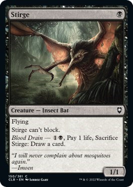 Stirge (CLB) #150 Common (Lightly Played) Commander Legends: Battle for Baldur's Gate Magic: The Gathering: 2022
