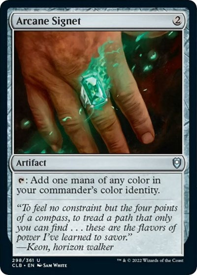 Arcane Signet (CLB) #298 Uncommon (Lightly Played) Commander Legends: Battle for Baldur's Gate Magic: The Gathering: 2022