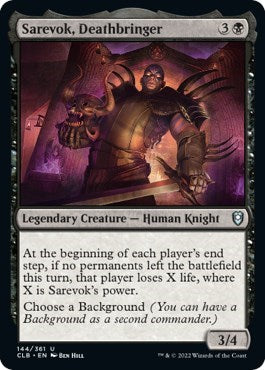 Sarevok Deathbringer (CLB) #144 Uncommon (Lightly Played) Commander Legends: Battle for Baldur's Gate Magic: The Gathering: 2022