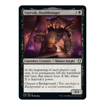 Sarevok, Deathbringer (CLB) #144 Uncommon (Lightly Played) Commander Legends: Battle for Baldur's Gate Magic: The Gathering: 2022