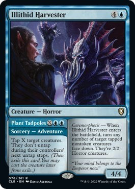 Illithid Harvester (CLB) #76 Rare (Damaged) Commander Legends: Battle for Baldur's Gate Magic: The Gathering: 2022