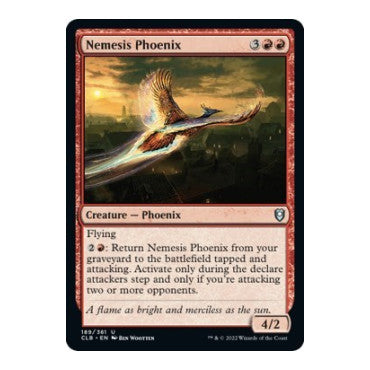 Nemesis Phoenix (CLB) #189 Uncommon (Lightly Played) Commander Legends: Battle for Baldur's Gate Magic: The Gathering: 2022