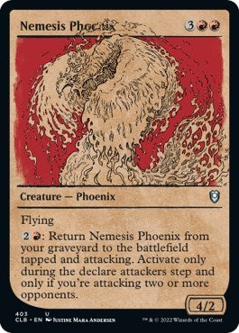 Nemesis Phoenix Showcase (CLB) #403 Uncommon (Near Mint) Commander Legends: Battle for Baldur's Gate Magic: The Gathering: 2022