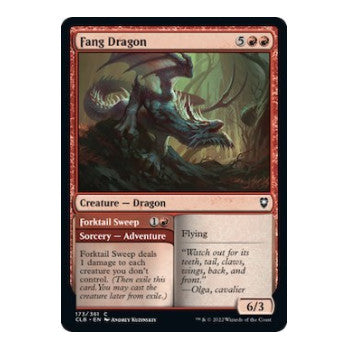 Fang Dragon (CLB) #173 Common (Lightly Played) Commander Legends: Battle for Baldur's Gate Magic: The Gathering: 2022