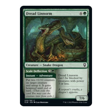 Dread Linnorm (CLB) #225 Common Commander Legends: Battle for Baldur's Gate Magic: The Gathering: 2022