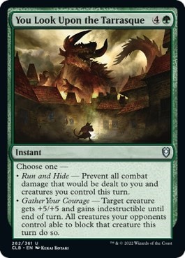 You Look Upon the Tarrasque (CLB) #262 Uncommon (Lightly Played) Commander Legends: Battle for Baldur's Gate Magic: The Gathering: 2022