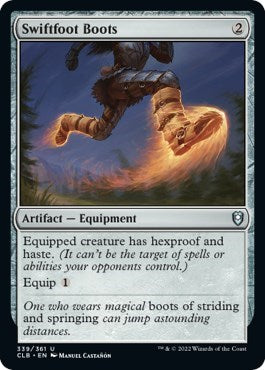Swiftfoot Boots (CLB) #339 Uncommon (Lightly Played) Commander Legends: Battle for Baldur's Gate Magic: The Gathering: 2022