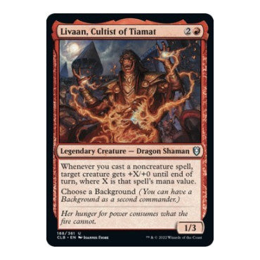 Livaan, Cultist of Tiamat (CLB) #188 Uncommon (Lightly Played) Commander Legends: Battle for Baldur's Gate Magic: The Gathering: 2022