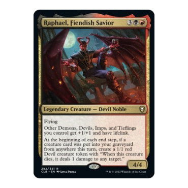 Raphael, Fiendish Savior (CLB) #292 Rare (Lightly Played) Commander Legends: Battle for Baldur's Gate Magic: The Gathering: 2022