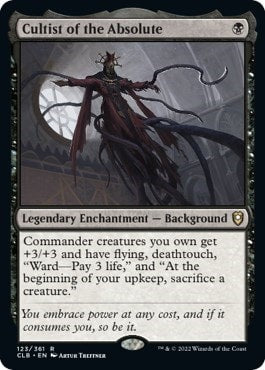 Cultist of the Absolute (CLB) #123 Rare (Lightly Played) Commander Legends: Battle for Baldur's Gate Magic: The Gathering: 2022