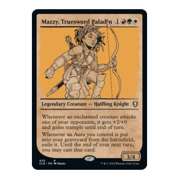 Mazzy, Truesword Paladin (Showcase) (CLB) #430 Rare (Near Mint) Commander Legends: Battle for Baldur's Gate Magic: The Gathering: 2022