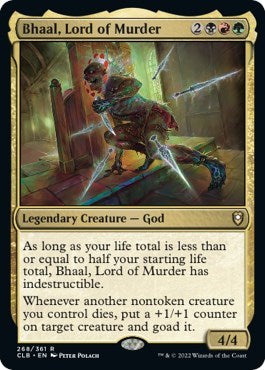 Bhaal Lord of Murder (CLB) #268 Rare (Lightly Played) Commander Legends: Battle for Baldur's Gate Magic: The Gathering: 2022