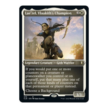 Laezel Vlaakiths Champion Foil Etched (CLB) #476 Rare (Foil Lightly Played) Commander Legends: Battle for Baldur's Gate Magic: The Gathering: 2022