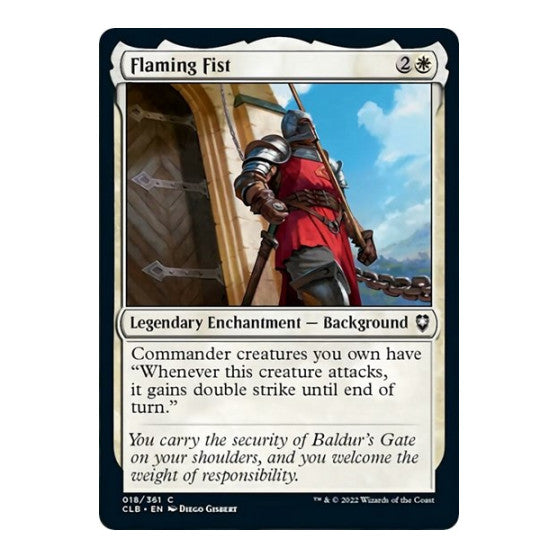 Flaming Fist (CLB) #18 Common (Lightly Played) Commander Legends: Battle for Baldur's Gate Magic: The Gathering: 2022