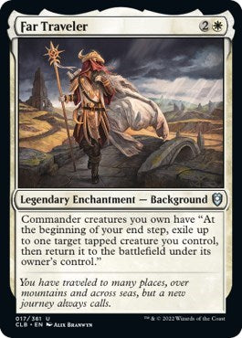Far Traveler (CLB) #17 Uncommon (Lightly Played) Commander Legends: Battle for Baldur's Gate Magic: 2022