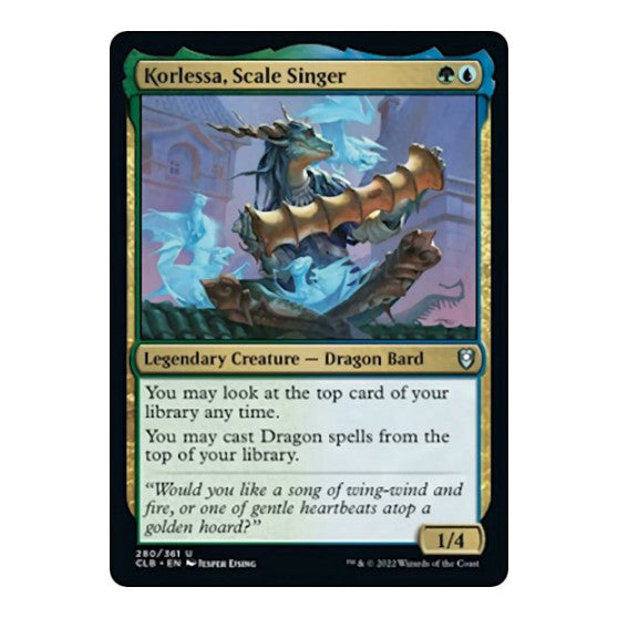Korlessa, Scale Singer (CLB) #280 Uncommon Commander Legends: Battle for Baldur's Gate Magic: The Gathering: 2022
