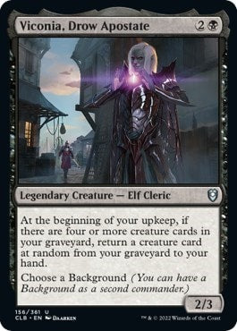 Viconia Drow Apostate (CLB) #156 Uncommon (Lightly Played) Commander Legends: Battle for Baldur's Gate Magic: The Gathering: 2022