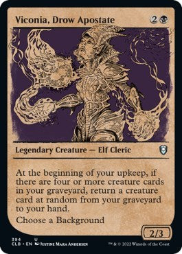 Viconia Drow Apostate Showcase (CLB) #394 Uncommon (Lightly Played) Commander Legends: Battle for Baldur's Gate Magic: The Gathering: 2022