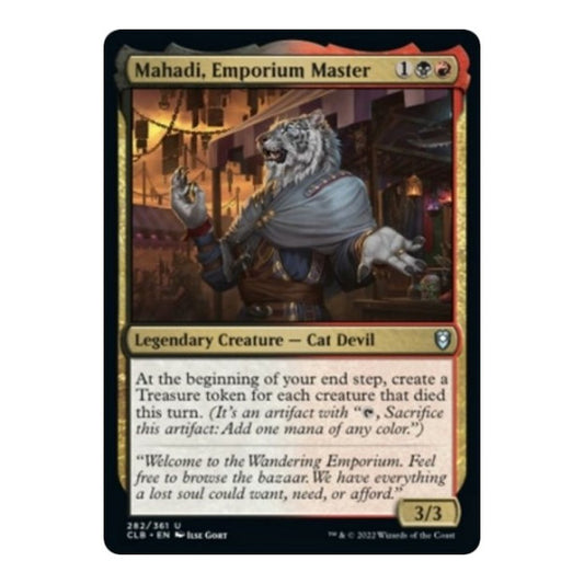 Mahadi, Emporium Master (CLB) #282 Uncommon (Lightly Played) Commander Legends: Battle for Baldur's Gate Magic: The Gathering: 2022