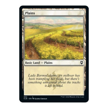 Plains 452 (CLB) #452 Land (Foil Lightly Played) Commander Legends: Battle for Baldur's Gate Magic: The Gathering: 2022