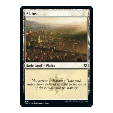 Plains 454 (CLB) #454 Land (Foil Lightly Played) Commander Legends: Battle for Baldur's Gate Magic: The Gathering: 2022