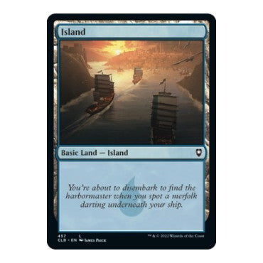 Island 457 (CLB) #457 Land (Foil Lightly Played) Commander Legends: Battle for Baldur's Gate Magic: The Gathering: 2022