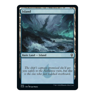 Island 458 (CLB) #458 Land (Foil Lightly Played) Commander Legends: Battle for Baldur's Gate Magic: The Gathering: 2022