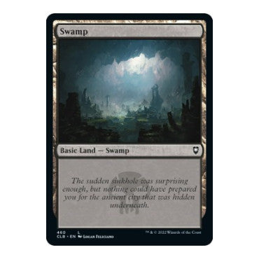 Swamp 460 (CLB) #460 Land (Foil Lightly Played) Commander Legends: Battle for Baldur's Gate Magic: The Gathering: 2022