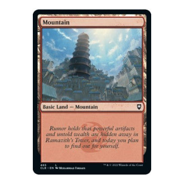 Mountain 465 (CLB) #465 Land (Foil Lightly Played) Commander Legends: Battle for Baldur's Gate Magic: The Gathering: 2022