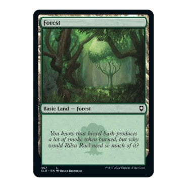 Forest 467 (CLB) #467 Land (Foil Lightly Played) Commander Legends: Battle for Baldur's Gate Magic: The Gathering: 2022