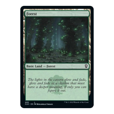 Forest 468 (CLB) #468 Land (Foil Lightly Played) Commander Legends: Battle for Baldur's Gate Magic: The Gathering: 2022