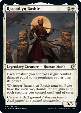 Rasaad yn Bashir (CLB) #37 Uncommon (Lightly Played) Commander Legends: Battle for Baldur's Gate Magic: The Gathering: 2022