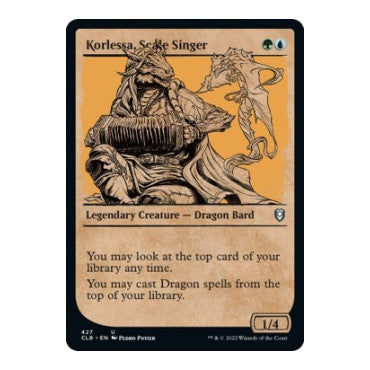 Korlessa Scale Singer Showcase (CLB) #427 Uncommon (Lightly Played) Commander Legends: Battle for Baldur's Gate Magic: The Gathering: 2022