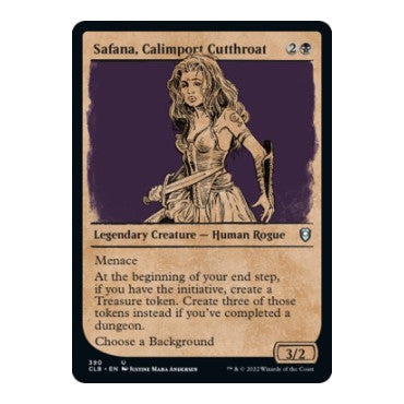 Safana, Calimport Cutthroat (Showcase) (CLB) #390 Uncommon (Lightly Played) Commander Legends: Battle for Baldur's Gate Magic: The Gathering: 2022