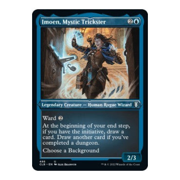 Imoen Mystic Trickster Foil Etched (CLB) #486 Uncommon (Foil Lightly Played) Commander Legends: Battle for Baldur's Gate Magic: The Gathering: 2022