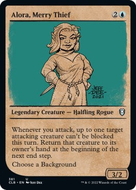 Alora Merry Thief Showcase (CLB) #381 Uncommon (Lightly Played) Commander Legends: Battle for Baldur's Gate Magic: The Gathering: 2022
