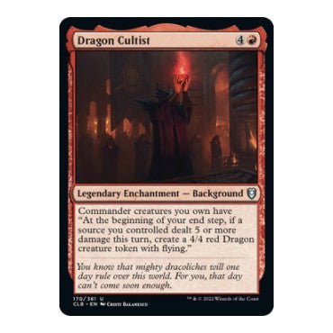 Dragon Cultist (CLB) #170 Uncommon (Lightly Played) Commander Legends: Battle for Baldur's Gate Magic: The Gathering: 2022