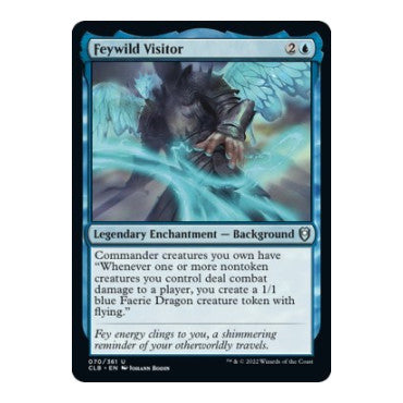 Feywild Visitor (CLB) #70 Uncommon (Foil Lightly Played) Commander Legends: Battle for Baldur's Gate Magic: The Gathering: 2022