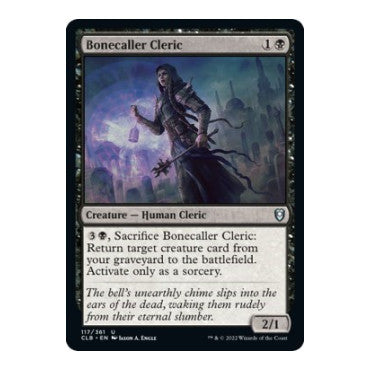 Bonecaller Cleric (CLB) #117 Uncommon (Lightly Played) Commander Legends: Battle for Baldur's Gate Magic: The Gathering: 2022