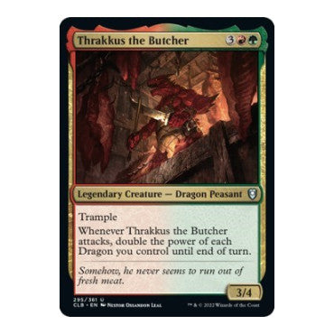 Thrakkus the Butcher (CLB) #295 Uncommon (Lightly Played) Commander Legends: Battle for Baldur's Gate Magic: The Gathering: 2022