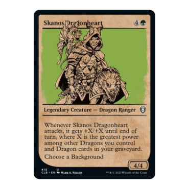 Skanos Dragonheart (Showcase) (CLB) #410 Uncommon (Lightly Played) Commander Legends: Battle for Baldur's Gate Magic: The Gathering: 2022