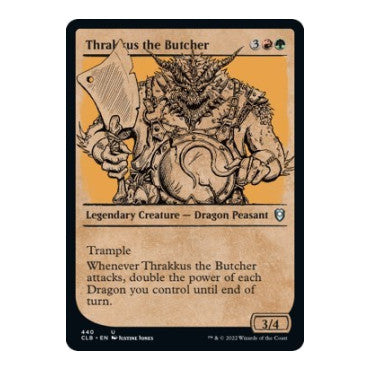 Thrakkus the Butcher Showcase (CLB) #440 Uncommon (Lightly Played) Commander Legends: Battle for Baldur's Gate Magic: The Gathering: 2022