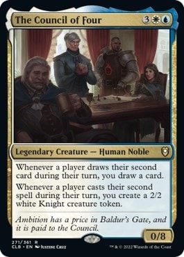 The Council of Four (CLB) #271 Rare (Lightly Played) Commander Legends: Battle for Baldur's Gate Magic: The Gathering: 2022