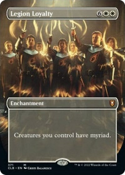 Legion Loyalty Borderless (CLB) #371 Mythic Rare (Lightly Played) Commander Legends: Battle for Baldur's Gate Magic: The Gathering: 2022