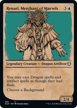 Renari Merchant of Marvels Showcase (CLB) #386 Uncommon (Lightly Played) Commander Legends: Battle for Baldur's Gate Magic: 2022