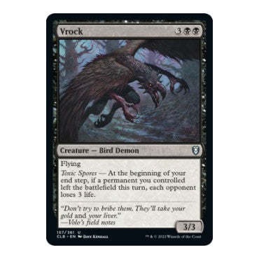Vrock (CLB) #157 Uncommon (Lightly Played) Commander Legends: Battle for Baldur's Gate Magic: The Gathering: 2022