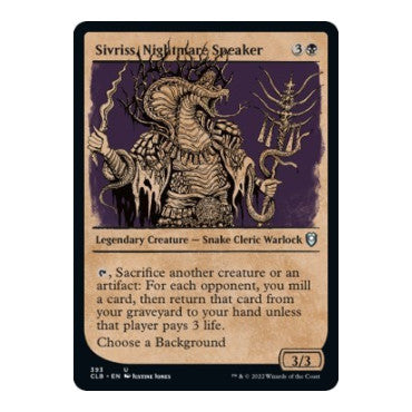 Sivriss, Nightmare Speaker (Showcase) (CLB) #393 Uncommon (Lightly Played) Commander Legends: Battle for Baldur's Gate Magic: The Gathering: 2022