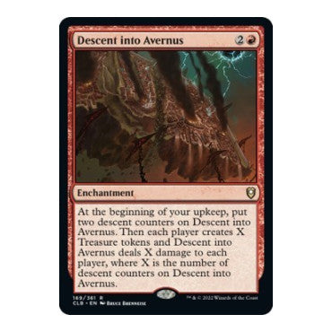 Descent into Avernus (CLB) #169 Rare (Near Mint) Commander Legends: Battle for Baldur's Gate Magic: The Gathering: 2022